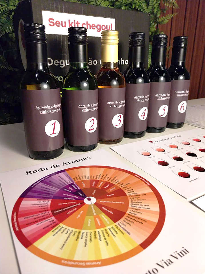 Foto do Kit Degustação Prática Via Vini