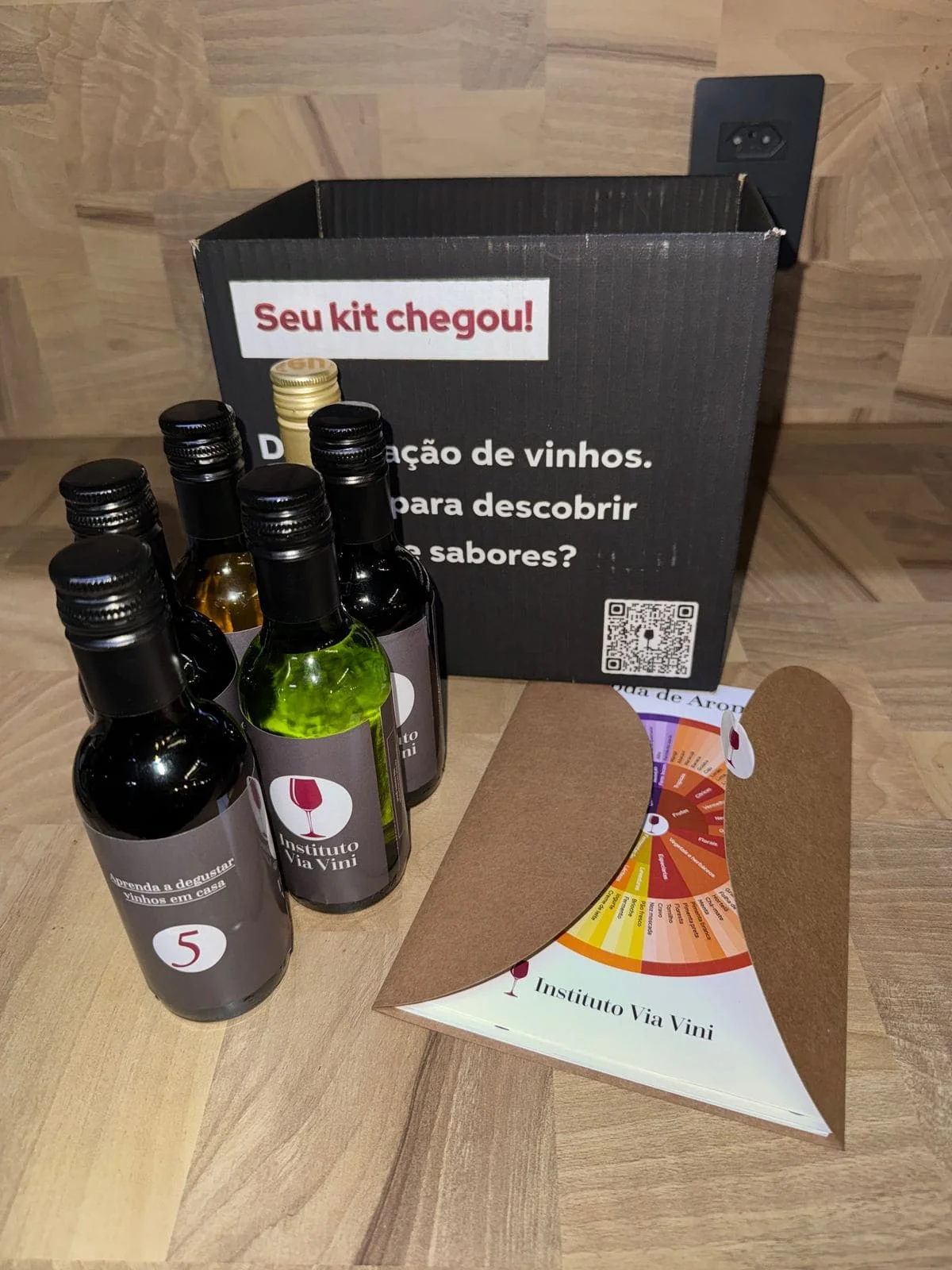 Detalhes do Kit Degustação Prática Via Vini